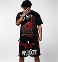 La Gote Trapstar T-Shirt/Short Black Set